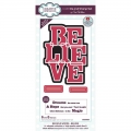 Bild 1 von Creative Expressions Big Bold Words Believe Craft Die & Stamp Set - Stanze & Stempel