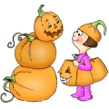 Art Impressions Stempelgummi Monster-Tots Halloween Pumpkins
