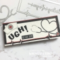 Bild 10 von Whimsy Stamps Die Stanze  -  Slimline Heartbeats Die Set Herzfrequenz