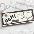 Bild 10 von Whimsy Stamps Die Stanze  -  Slimline Heartbeats Die Set Herzfrequenz