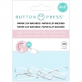 We R Memory Keepers Button Press Paper Clip Backers - Deko-Büroklammern