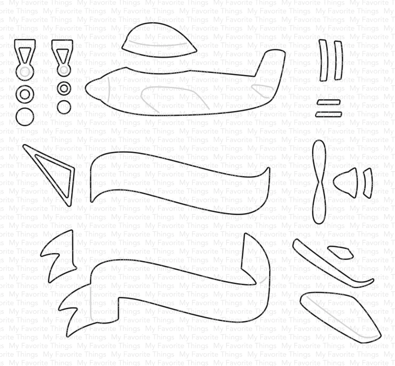 Bild 1 von My Favorite Things - Plane and Simple Die-namics - Stanze  Flugzeug