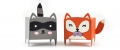 Bild 3 von Lawn Fawn Cuts  - Stanzschablone Tiny Gift Box Raccoon and Fox add-on Waschbär Fuchs