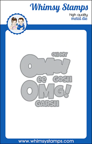 Bild 1 von Whimsy Stamps Die Stanze  -  OMG! Word and Shadow
