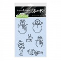 Bild 1 von For the love of...Stamps by Hunkydory - Happy Town Clear Stamp - Snowmen & Friends