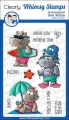 Whimsy Stamps Clear Stamps - Hippo Beach Fun Nilpferd