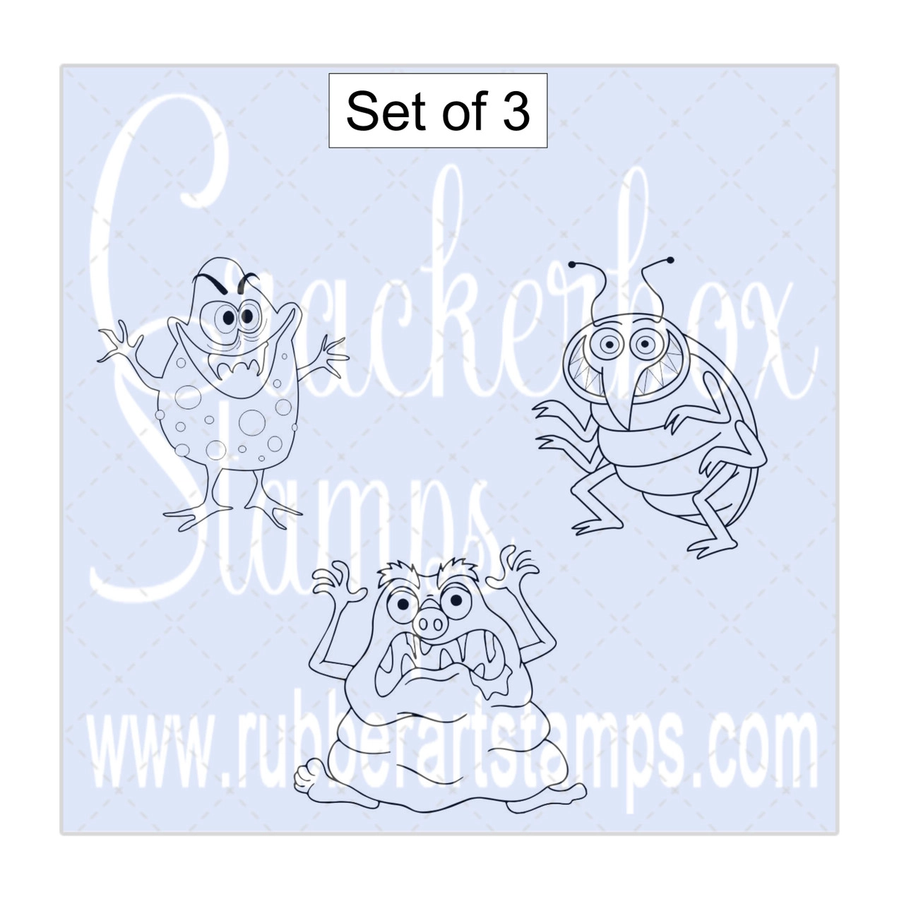 Bild 1 von Crackerbox & Suzy Stamps Cling - Gummistempel Bugs Set
