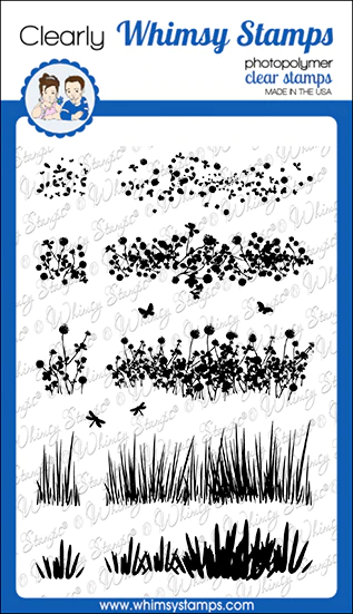 Whimsy Stamps Clear Stamps - Wild Flower Grass