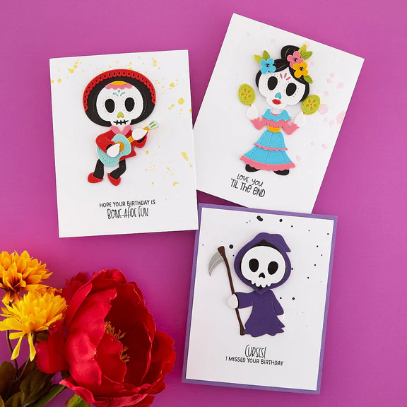 Bild 3 von Spellbinders Dancin' Day of the Dead Girl Etched Dies from the Dancin' Halloween Collect - Stanz-Set