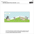 Bild 4 von Lawn Fawn Cuts  - Stanzschablone  slimline picket fence border