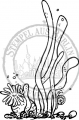 StempelBar Stempelgummi Seegras mit Anemone