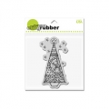 Gummistempel CLING Tinsel Tree