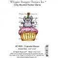 Gummistempel Whipper Snapper Cling Stamp Cupcake Mouse