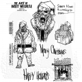 The Art of Brett Weldele Cling Mount Stamps Gummistempel - Zombie Santa