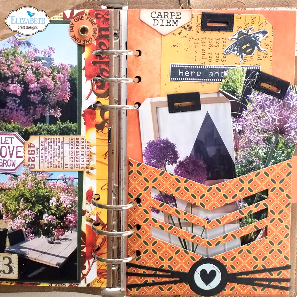 Bild 7 von Elizabeth Crafts Design Metallschablone PLANNER ESSENTIALS Pocket Set Chevron Circle