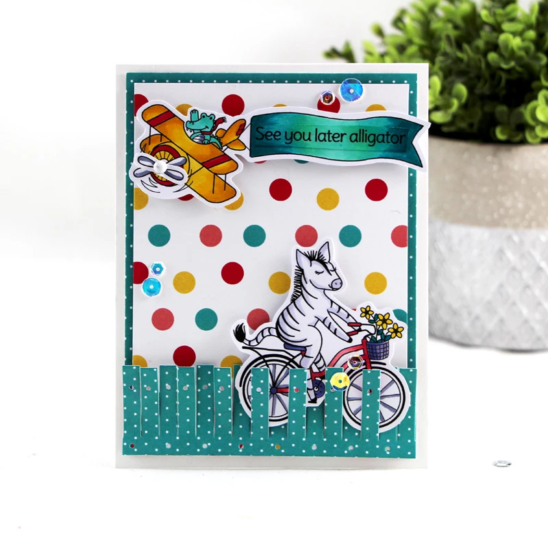 Bild 2 von LDRS Creative - On The Move - Stempel Flamingo Zebra