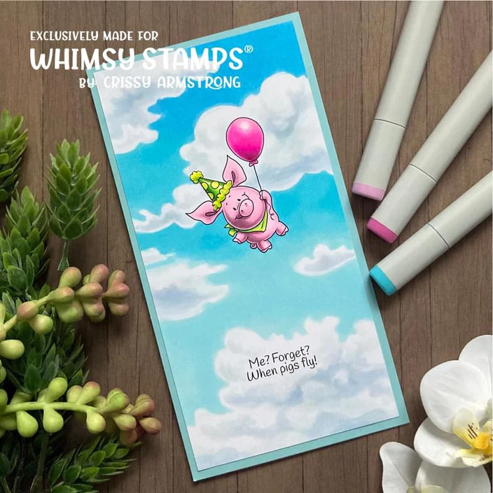 Bild 9 von Whimsy Stamps Clear Stamps - Piggies Crushed It
