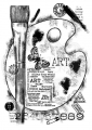 WOODWARE Clear Stamps  Clear Magic Singles Art Palette - Malerpalette