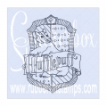 Crackerbox & Suzy Stamps Cling - Gummistempel Crest of Hufflepuff Variations