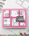 Bild 7 von Waffle Flower Postage Collage Birthday Stamp Set - Stempel