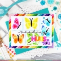 Bild 11 von Waffle Flower  Postage Collage Butterfly Stencil - Stencil-Set