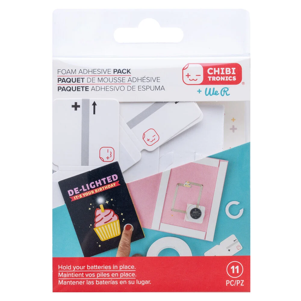 Bild 1 von We R Makers • Chibitronics Foam Adhesive and Battery Holders Pack - Nachfüllung für LED Starter kit