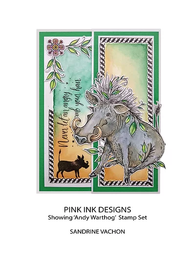 Bild 5 von Pink Ink Designs - Stempel Andy Warthog - Wildschwein