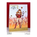 Bild 4 von Gummistempel Stamping Bella Cling Stamp  CURVY GIRL DEVIL RUBBER STAMP (INCLUDES MINI CURVY GIRL)