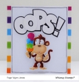 Bild 4 von Whimsy Stamps Clear Stamps  - Monkey Sundae -  Affen Eisbecher