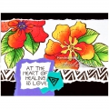 Bild 2 von Stampendous Cling Stamp Gummistempel Laurel Burch Flora