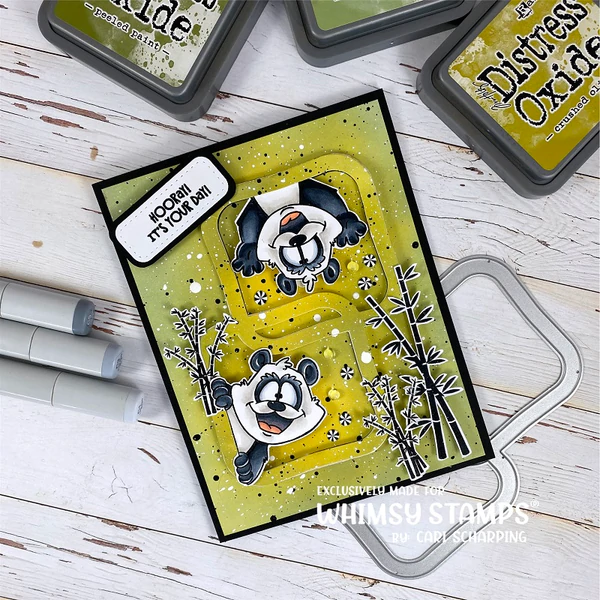 Bild 12 von Whimsy Stamps Clear Stamps - Panda Peekers