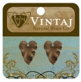 Vintaj Woodland Leaf Charm