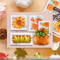 Bild 5 von Waffle Flower Postage Collage Harvest Stencil - Briefmarken-Schablone