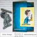 Bild 5 von Crackerbox & Suzy Stamps Cling - Gummistempel Helen with Coffee Lg.