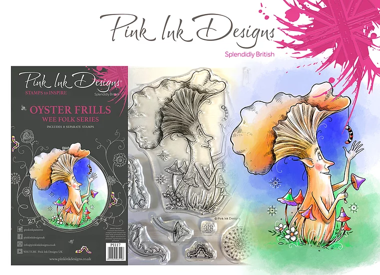 Pink Ink Designs - Stempel Oyster Frills - Pilz