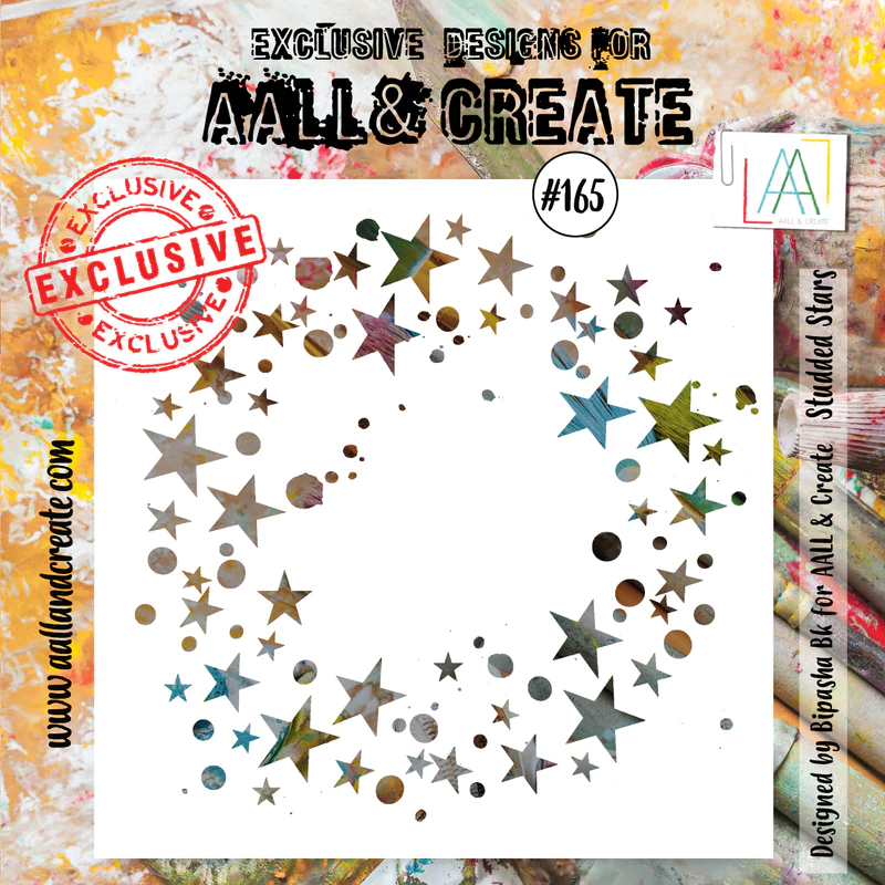 AALL & Create Stencil - Studded Stars