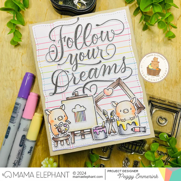 Bild 3 von Mama Elephant - Clear Stamps PAINTING PIGGIES