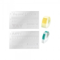 We R Memory Keepers Label Embossing Folder - Prägefolder und Etikettenband - Everyday