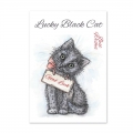 Bild 2 von For the love of...Stamps by Hunkydory - It's A Cat's Life Clear Stamp - Lucky Black Cat