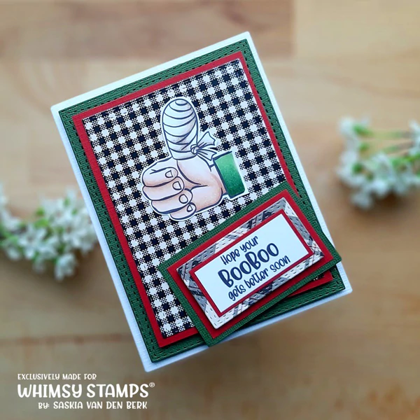 Bild 14 von Whimsy Stamps Clear Stamps  - BooBoo Manflu - Gute Besserung