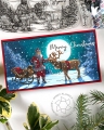 Bild 3 von Colorado Craft Company Clear Stamps - Big & Bold ~Santa's Sleigh Slimline