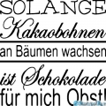 StempelBar Stempelgummi Solange Kakaobohnen….
