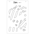Bild 6 von Sizzix - A6 Stencil By Stacey Park - Fragmented Floral #2