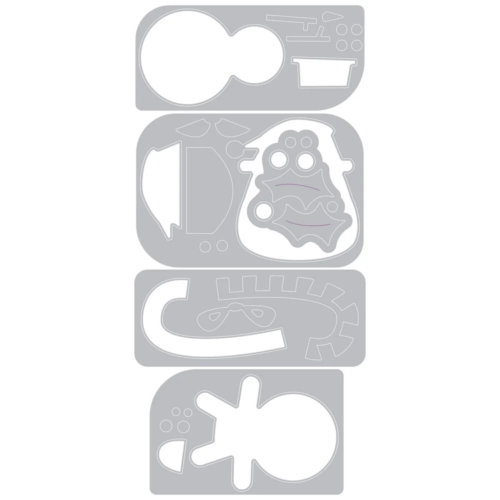 Bild 2 von 2D TF Embossing Folder Thinlit Set Vault Side Order Christmas Minis by Tim Holtz