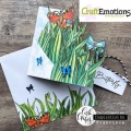 Bild 2 von CraftEmotions Stempel - clearstamps A6 - Bugs 6 achtergrond Carla Creaties - Gras Hintergrund