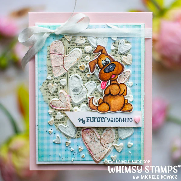 Bild 10 von Whimsy Stamps Clear Stamps  - Doggie Valentine - Hunde