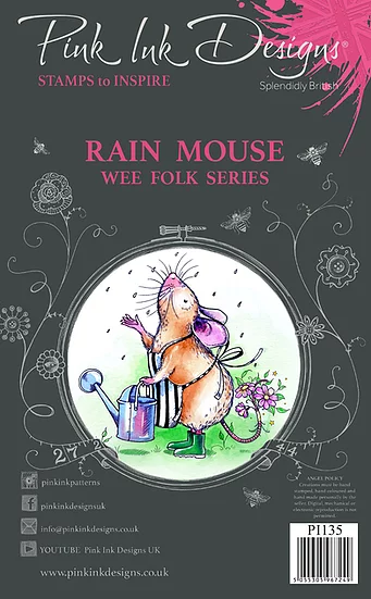Pink Ink Designs - Stempel Rain Mouse (Garten Maus)