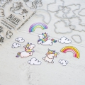 Bild 2 von Heffy Doodle Clear Stamps Set - Fluffy Puffy Unicorns - Stempel Einhorn