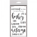Letter It™ Clear Stamp Set 4"x6" Baby - Clearstamps Geburt