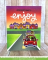 Bild 4 von Lawn Fawn Clear Stamps  - car critters road trip add-on